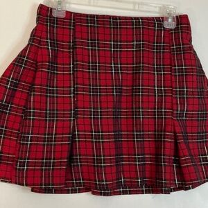Schoolgirl plaid pleated skirt Arizona size small